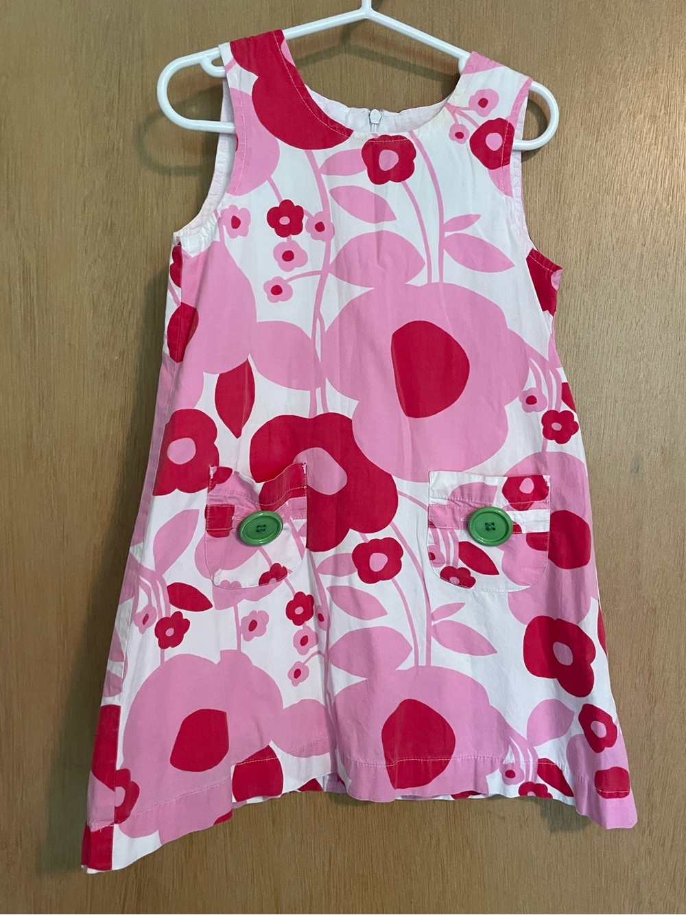 Mini Boden Floral Print Shift Dress - Size 4-5 Extra Small